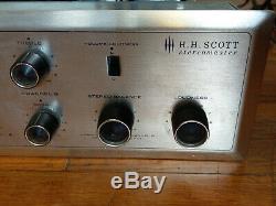 H. H. Scott 222-B Tube Stereo Integrated Amplifier with Phono, Vintage Tubes