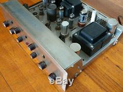 H. H. Scott 222-B Tube Stereo Integrated Amplifier with Phono, Vintage Tubes