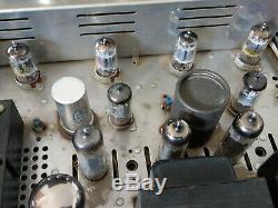 H. H. Scott 222-B Tube Stereo Integrated Amplifier with Phono, Vintage Tubes