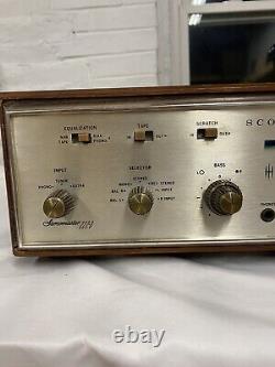 H. H. Scott 222-D Stereo Tube Integrated Amplifier Working Cabinet