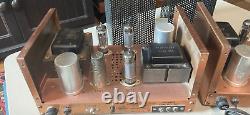 Harman Kardon RARE HK-20 Mono Amplifiers 6BQ5 Working L@@k SAMS included