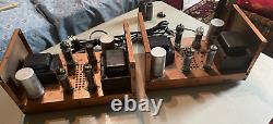 Harman Kardon RARE HK-20 Mono Amplifiers 6BQ5 Working L@@k SAMS included
