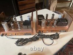 Harman Kardon RARE HK-20 Mono Amplifiers 6BQ5 Working L@@k SAMS included