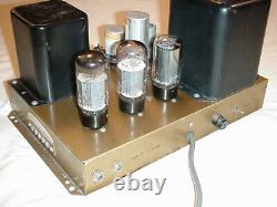 Heathkit A9 integrated tube audio amplifier hifi guitar amp 1950s works well