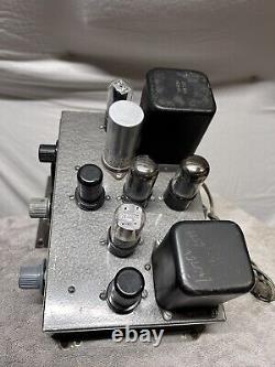 Heathkit A-7 Mono Tube Integrated Amplifier Pair For PARTS/REPAIR. UNTESTED