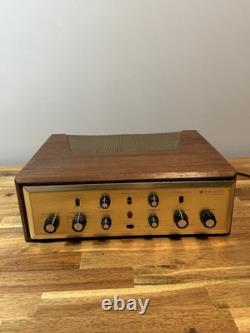 Hh Scott 222B Tube Integrated Power Stereo Amplifier Phono Wooden Case Audio