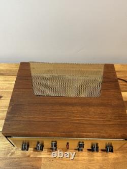 Hh Scott 222B Tube Integrated Power Stereo Amplifier Phono Wooden Case Audio