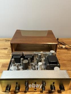 Hh Scott 222B Tube Integrated Power Stereo Amplifier Phono Wooden Case Audio