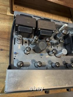Hh Scott 222B Tube Integrated Power Stereo Amplifier Phono Wooden Case Audio
