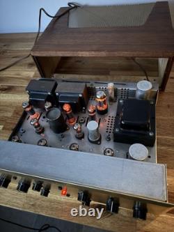 Hh Scott 222B Tube Integrated Power Stereo Amplifier Phono Wooden Case Audio