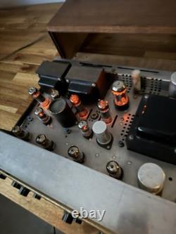 Hh Scott 222B Tube Integrated Power Stereo Amplifier Phono Wooden Case Audio