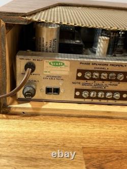 Hh Scott 222B Tube Integrated Power Stereo Amplifier Phono Wooden Case Audio