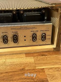 Hh Scott 222B Tube Integrated Power Stereo Amplifier Phono Wooden Case Audio