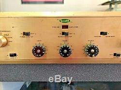 Hh Scott 99c Mono Integrated Amplifier, Tube, 1957-1958 USA Made