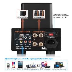 HiFi Bluetooth Vacuum Tube Amplifier COAX/OPT USB Player Integrated Power Amp