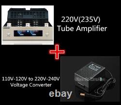 HiFi Bluetooth Vacuum Tube Amplifier Stereo Audio Class AB Power Integrated Amp