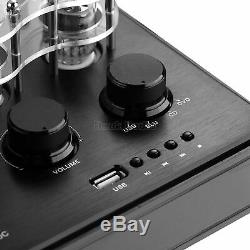 HiFi Bluetooth Vacuum Tube Power Amplifier USB Music Player Stereo Subwoofer Amp