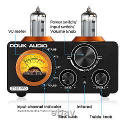 HiFi Digital Tube Amplifier Stereo USB-DAC COAX/OPT Integrated Amp withVU Meter