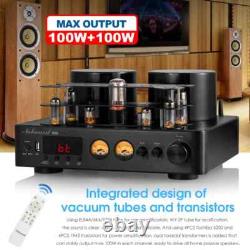 HiFi Hybird Stereo Valve Tube Amplifier Bluetooth 5.0 Audio Receiver COAX / OPT