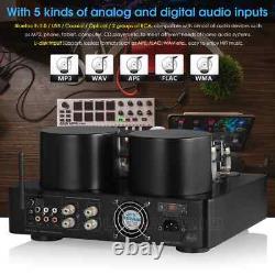 HiFi Hybird Stereo Valve Tube Amplifier Bluetooth 5.0 Audio Receiver COAX / OPT