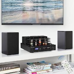 HiFi Hybrid Tube Amplifier Bluetooth Receiver Integrated Power Amp for Speakers