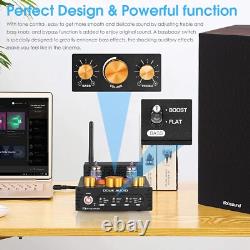 HiFi Stereo Bluetooth 5.0 Tube Amplifier MM Phono Amp 320W Power
