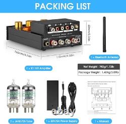 HiFi Stereo Bluetooth 5.0 Tube Amplifier MM Phono Amp 320W Power