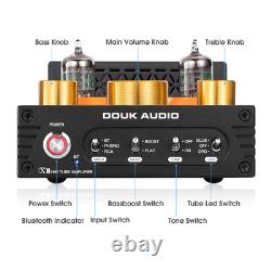 HiFi Stereo Bluetooth 5.0 Vacuum Tube Amplifier MM Phono Amp for Turntables 320W