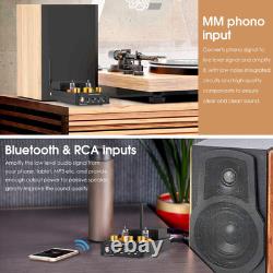 HiFi Stereo Bluetooth 5.0 Vacuum Tube Amplifier MM Phono Amp for Turntables 320W