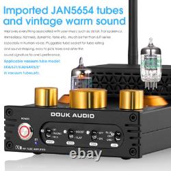 HiFi Stereo Bluetooth 5.0 Vacuum Tube Amplifier MM Phono Amp for Turntables 320W