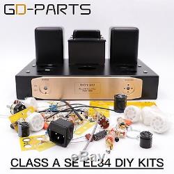 Hifi DIY Kits Class A Single End EL34 Tube Integrated Amplifier Vintage Tube AMP