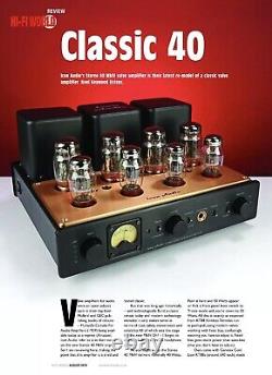 Icon Audio Stereo 40 Mk IV KT88 Integrated Tube Amplifier (new Photos added)