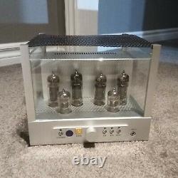 Jolida Glass FX10 Stereo Tube Integrated Amplifier, silver, with remote