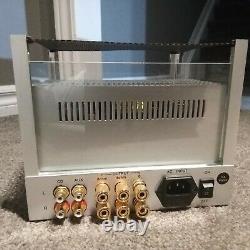 Jolida Glass FX10 Stereo Tube Integrated Amplifier, silver, with remote