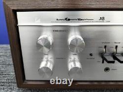 LUXMAN LX38 Integrated Amplifier Tube-Type withWood Cabinet Operation Confirmed