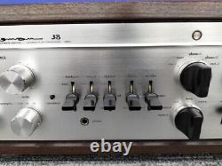 LUXMAN LX38 Integrated Amplifier Tube-Type withWood Cabinet Operation Confirmed