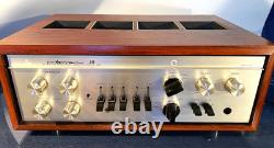 LUXMAN LX38 Stereo Integrated Amplifier with Wood Cabinet Manual Overhauled MG01