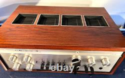 LUXMAN LX38 Stereo Integrated Amplifier with Wood Cabinet Manual Overhauled MG01