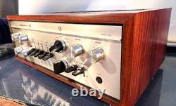 LUXMAN LX38 Stereo Integrated Amplifier with Wood Cabinet Manual Overhauled MG01