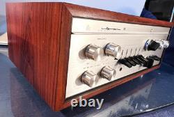 LUXMAN LX38 Stereo Integrated Amplifier with Wood Cabinet Manual Overhauled MG01