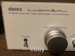 LUXMAN LXV-OT7 MKII Vacuum tube Hybrid Integrated Amplifier Working Confirmed