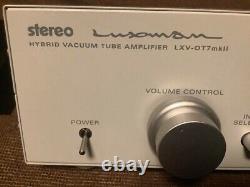 LUXMAN LXV-OT7 MKII Vacuum tube Hybrid Integrated Amplifier Working Confirmed