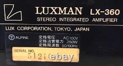 LUXMAN LX-360 Vacuum Tube Integrated Amplifier S. T. A. R. Circuit From Japan