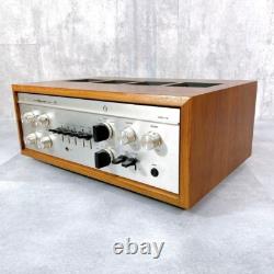 LUXMAN LX-38 Integrated Tube Amplifier with Wooden Cabinet Rare High-End