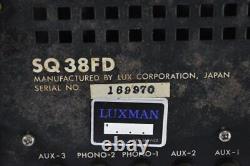 LUXMAN SQ38FD Premain amplifier Vacuum tube Bulb type STEREO INTEGRATED Audio