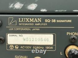 LUXMAN SQ-38 SIGNATURE vacuum tube integrated amplifier