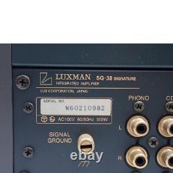 LUXMAN SQ-38 signature integrated amplifier AC100V Working Properly #26430