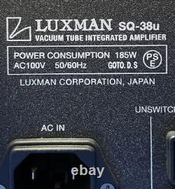 LUXMAN SQ-38u Vacuum Tube Integrated Amplifier Free shipping from JAPAN