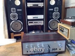 LUXMAN SQ-505X Integrated Amplifier with Wood Case Excellent Tested Japan GS03