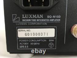 LUXMAN SQ-N150 Tube Integrated Amplifier Audio Music Preamps 100V Test Completed